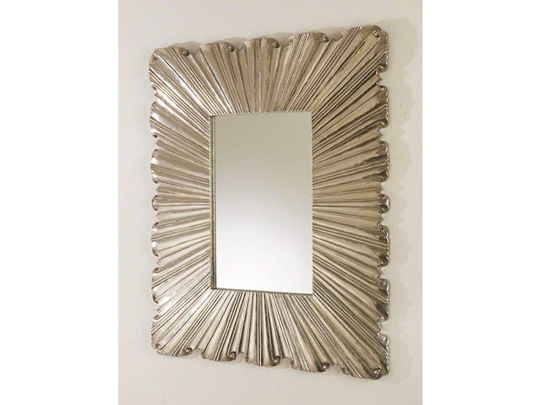 Global Views Mirrors Linenfold Mirror-Silver-Sm 9.92168 at Norwood Furniture