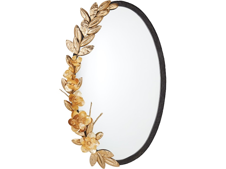 Global Views Mirrors Magnolia Branch Mirror-Antique Brass/Gold WDS9317-GV at Norwood Furniture Global Views Mirrors Magnolia Branch Mirror-Antique Brass/Gold WDS9317-GV at Norwood Furniture