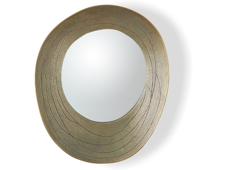 Global Views Mirrors Saturn Mirror-Antique Gold-Lg 7.91724 at Norwood Furniture