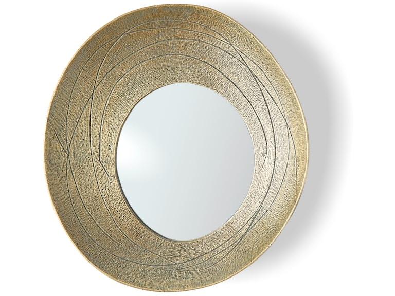 Global Views Mirrors Saturn Mirror-Antique Gold-Sm 7.91726 at Norwood Furniture