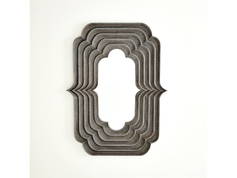Global Views Mirrors Sequential Mirror-Antique Silver-Lg 9.93998 at Norwood Furniture
