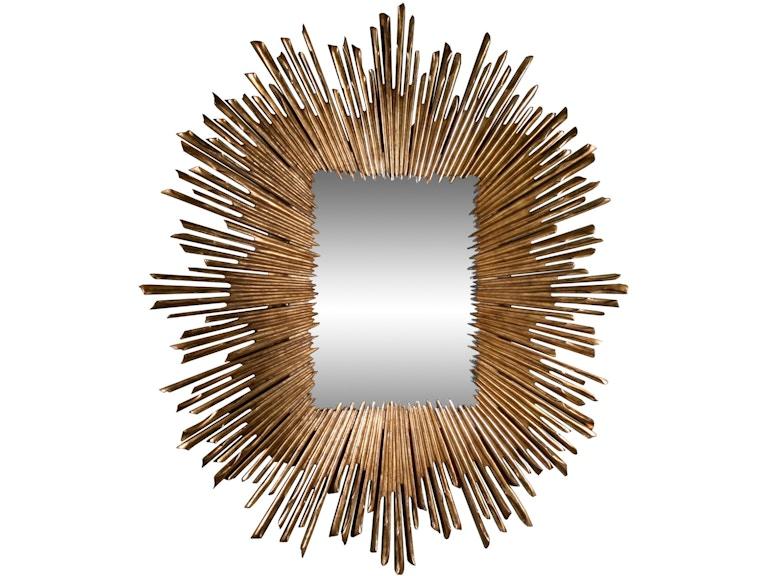 Global Views Mirrors Soleil Mirror-Gold Leaf EB0242 at Norwood Furniture