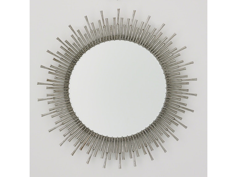 Global Views Mirrors Spike Mirror-Antique Nickel 7.90507 at Norwood Furniture