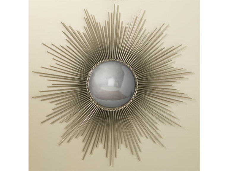 Global Views Mirrors Sunburst Mirror-Nickel 9.90326 at Norwood Furniture