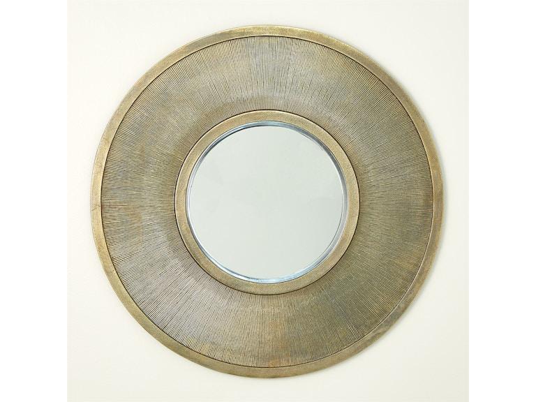 Global Views Mirrors Sunray Mirror-Antique Brass 7.91349 at Norwood Furniture