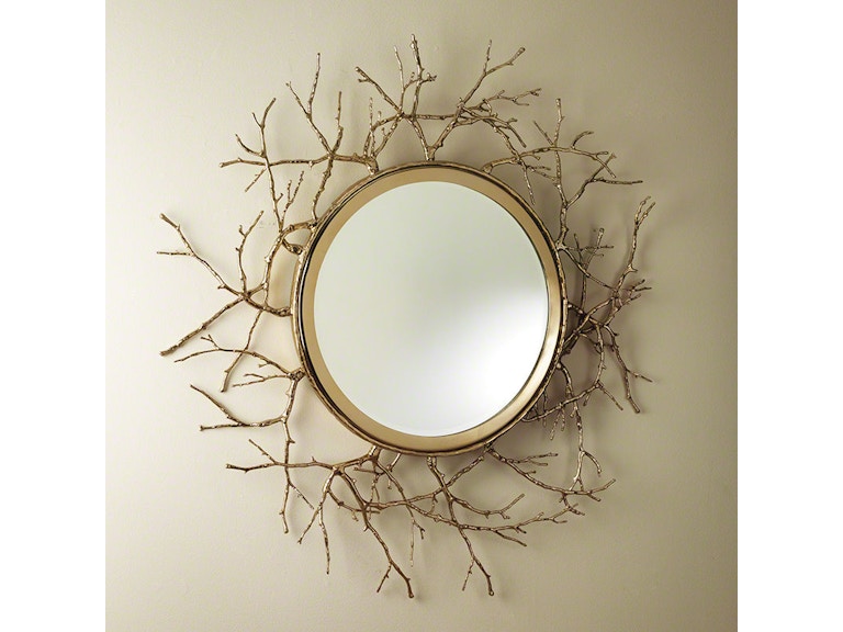 Global Views Mirrors Twig Mirror-Brass 9.92243 at Norwood Furniture