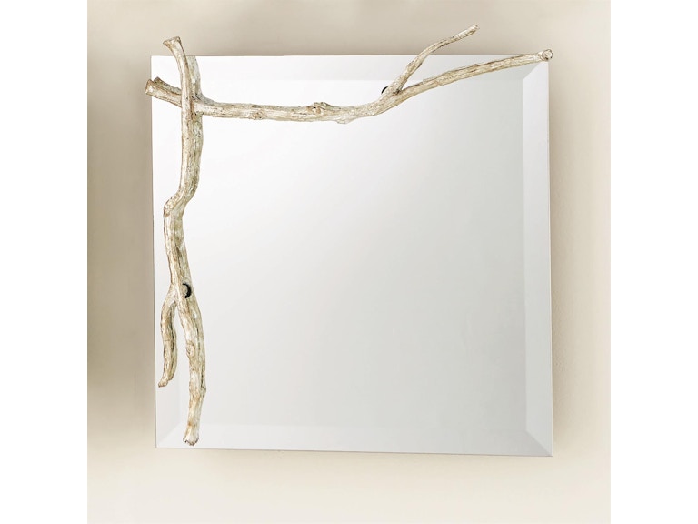 Global Views Mirrors Twig Mirror-Silver Leaf-Sm 7.80552 at Norwood Furniture