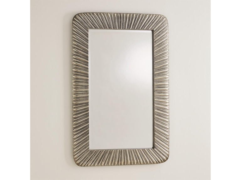 Global Views Mirrors Valencia Mirror-Antique Nickel 7.91284 at Norwood Furniture