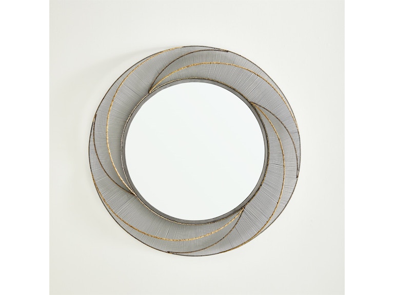 Global Views Mirrors Whip Wire Mirror-Iron/Braised Brass 7.91679 at Norwood Furniture