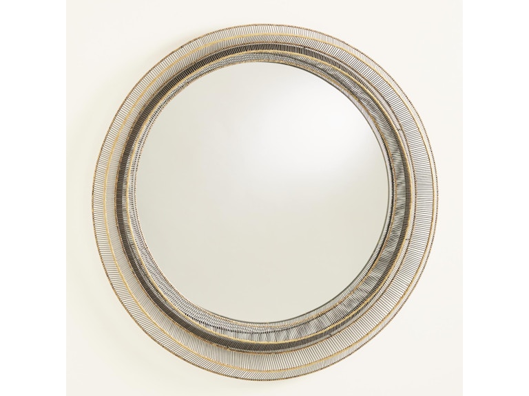 Global Views Mirrors Wire Ribbon Mirror-Natural Iron/Brass Braising 7.91032 at Norwood Furniture