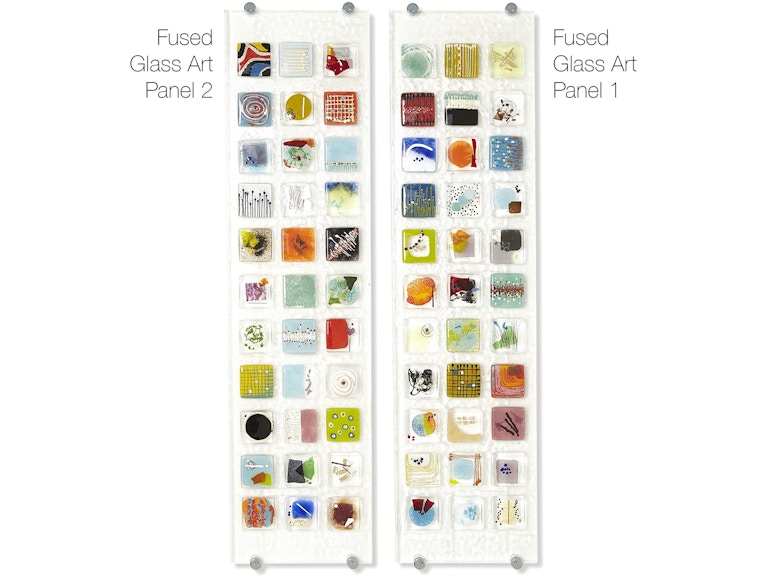 Global Views Wall Decor Fused Glass Art Panel 1 1.10788 at Norwood Furniture