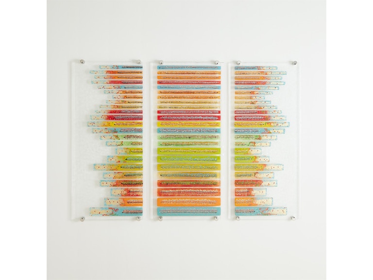 Global Views Wall Decor Sticks Fused Glass Wall Art-Left 1.10932 at Norwood Furniture