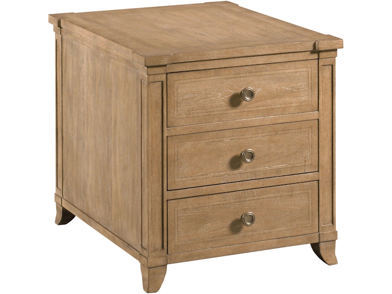 Hammary Bedroom Woodfield Chairside Chest 483-917 at Norwood Furniture
