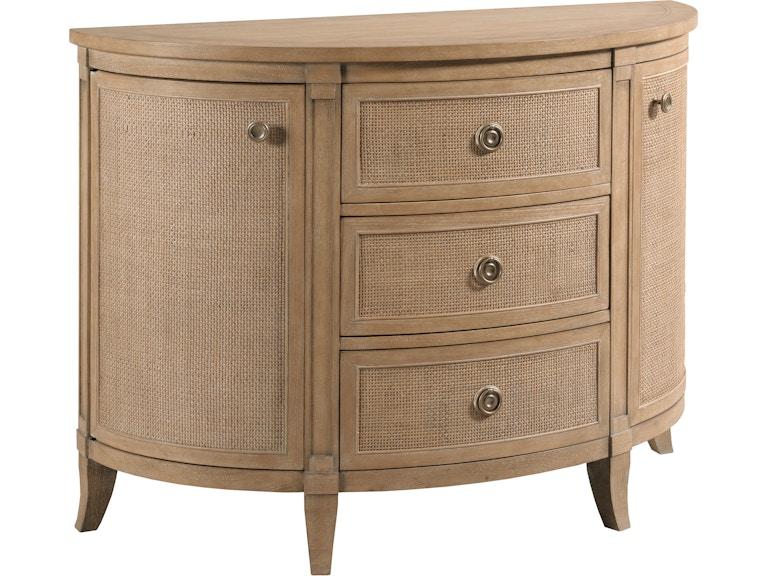 Hammary Bedroom Woodfield Demilune Chest 483-927 at Norwood Furniture