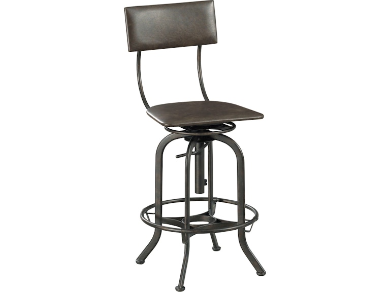 Hammary Casual Dining Rocco Adjustable Bar Stool 090-1107 at Norwood Furniture
