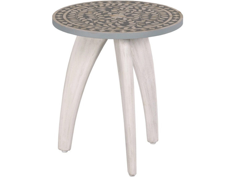 Hammary Living Room Blossom Inlay Accent Table/Gray 090-1086 at Norwood Furniture
