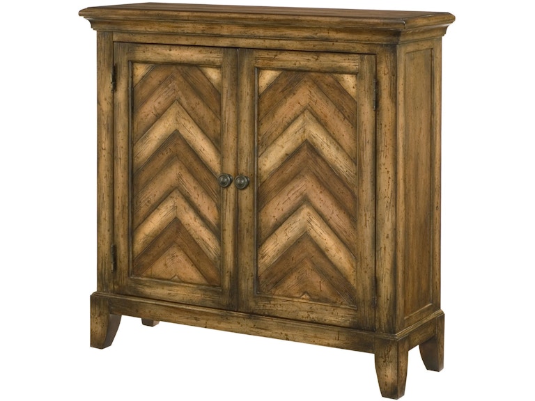 Hammary Living Room Chevron Cabinet 090-665 at Norwood Furniture