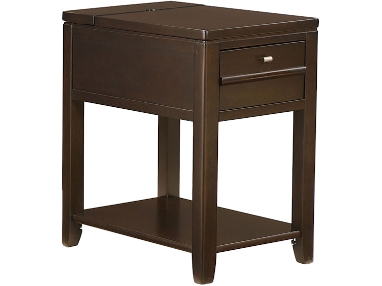 Hammary Living Room Downtown Chairside Table-espresso 200-017 at Norwood Furniture