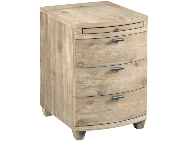 Hammary Living Room Driftwood Bowfront Chairside 200-025 at Norwood Furniture