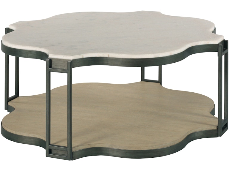 Hammary Living Room Quatrefoil Shaped Coffee Table 090-1181 at Norwood Furniture