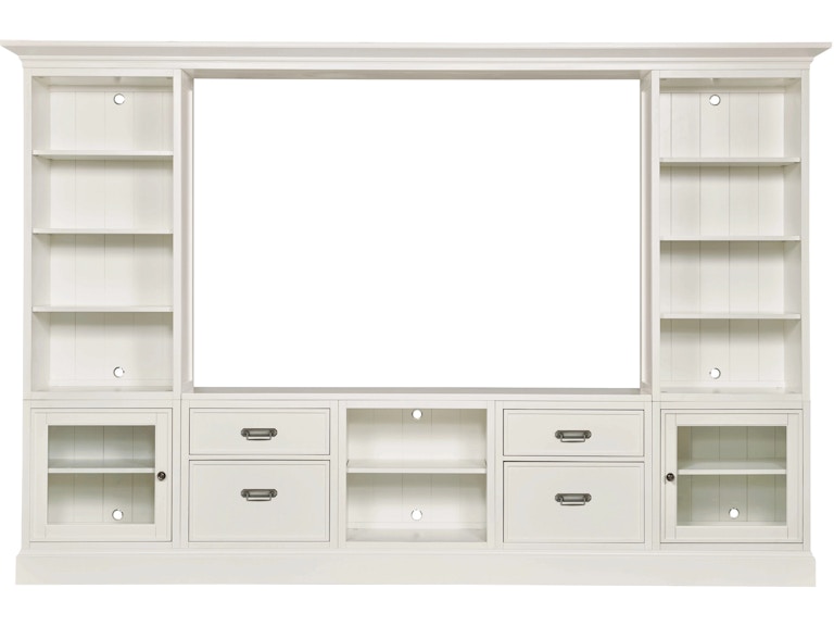 Hammary Living Room Quintuple Storage Entertainment Wall 267-500R At Norwood Furniture