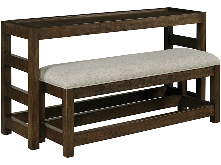 Hammary Living Room Rectangular Console Table With Bench 209-925 At Norwood Furniture