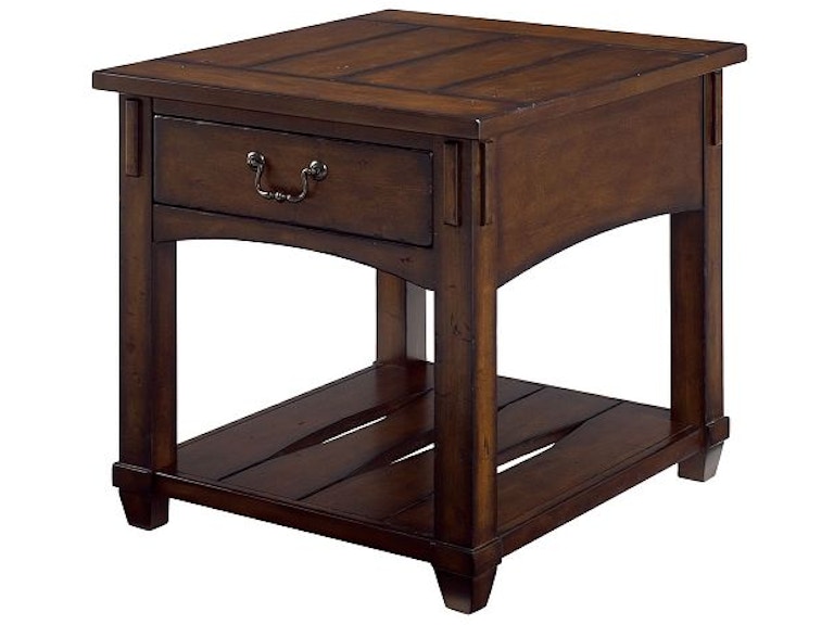 Hammary Living Room Rectangular Drawer End Table 049-915 at Norwood Furniture