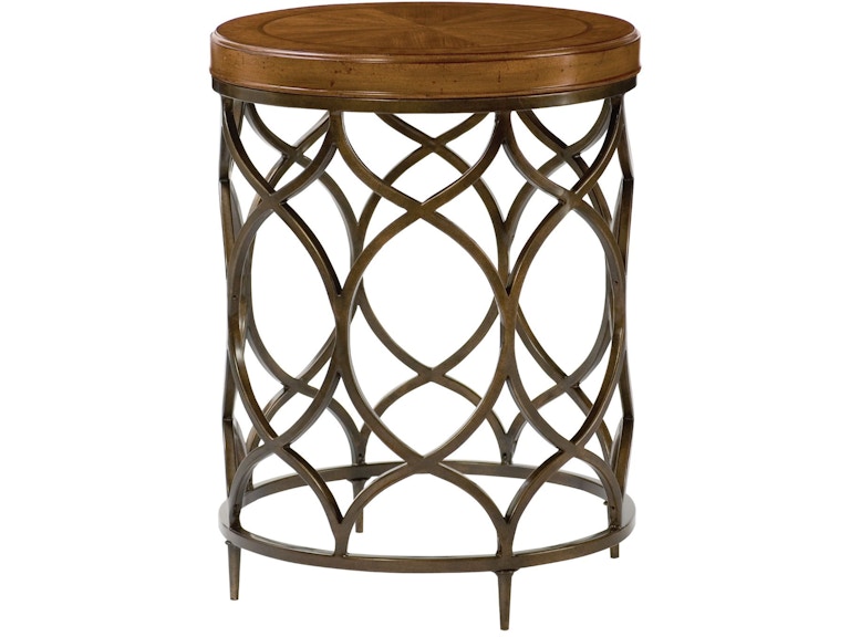 Hammary Living Room Round Lamp Table 090-571 at Norwood Furniture
