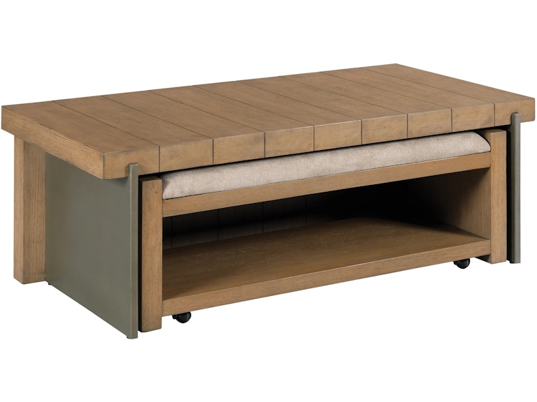 Hammary Living Room Spence Coffee Table And Bench 090-1207 At Norwood Furniture