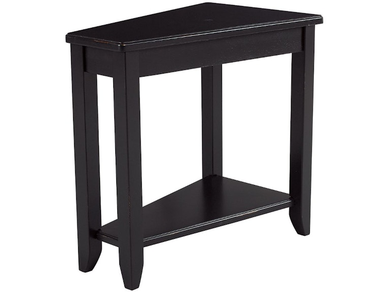 Hammary Living Room Wedge Chairside Table-black 200-T00219-22 at Norwood Furniture