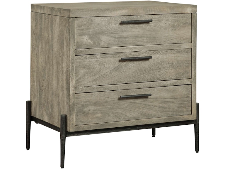 Hekman Bedroom Bedford Park Three Drawer Nightstand 24963 at Norwood Furniture