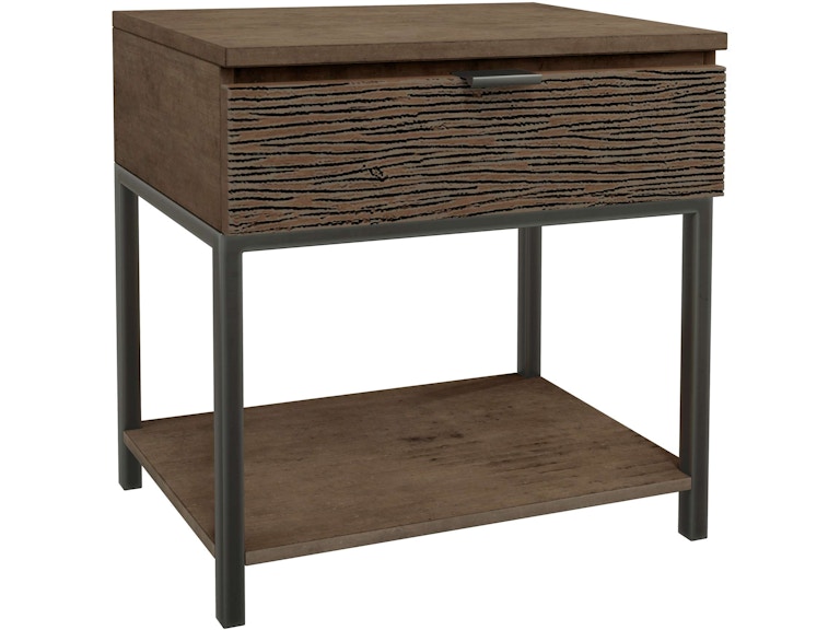 Hekman Bedroom Organic Living Single Drawer Nightstand 26163 at Norwood Furniture