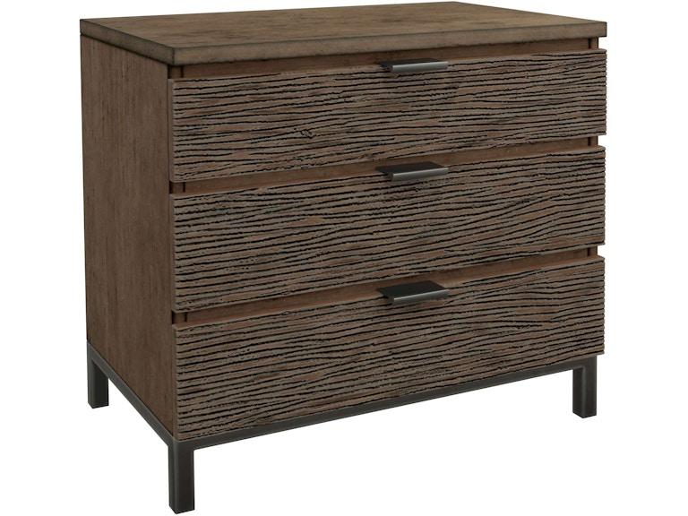 Hekman Bedroom Organic Living Three Drawer Nightstand 26162 at Norwood Furniture