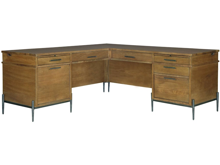 Hekman Home Office Bedford Park Executive L-Shaped Desk 79447 at Norwood Furniture