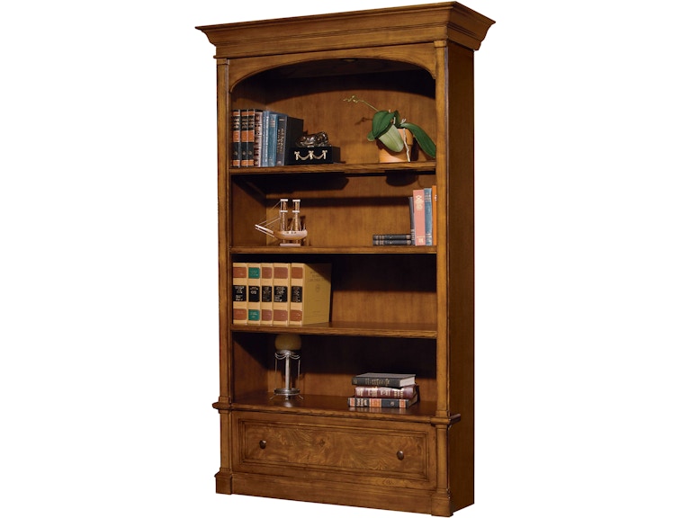 Hekman Home Office Urban Ash Burl Executive Center Bookcase 79104 at Norwood Furniture