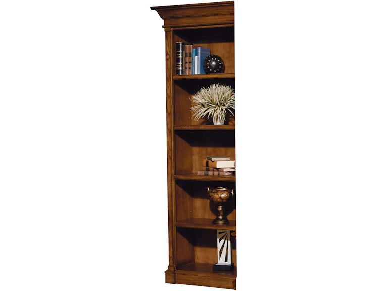 Hekman Home Office Urban Ash Burl Executive Left Bookcase 79106 at Norwood Furniture