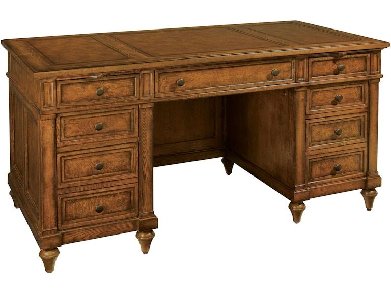 Hekman Home Office Urban Ash Burl Junior Executive Desk 79110 at Norwood Furniture