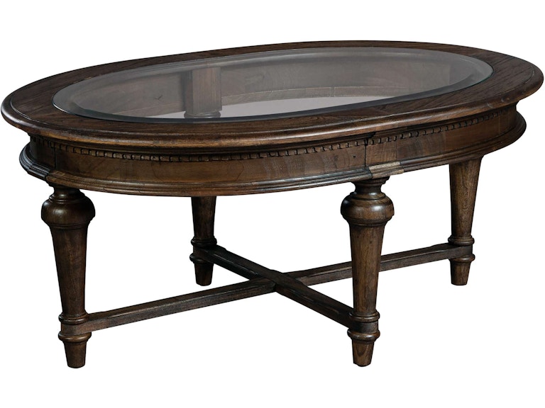 Hekman Living Room Wellington Estates Oval Coffee Table 25400 at Norwood Furniture