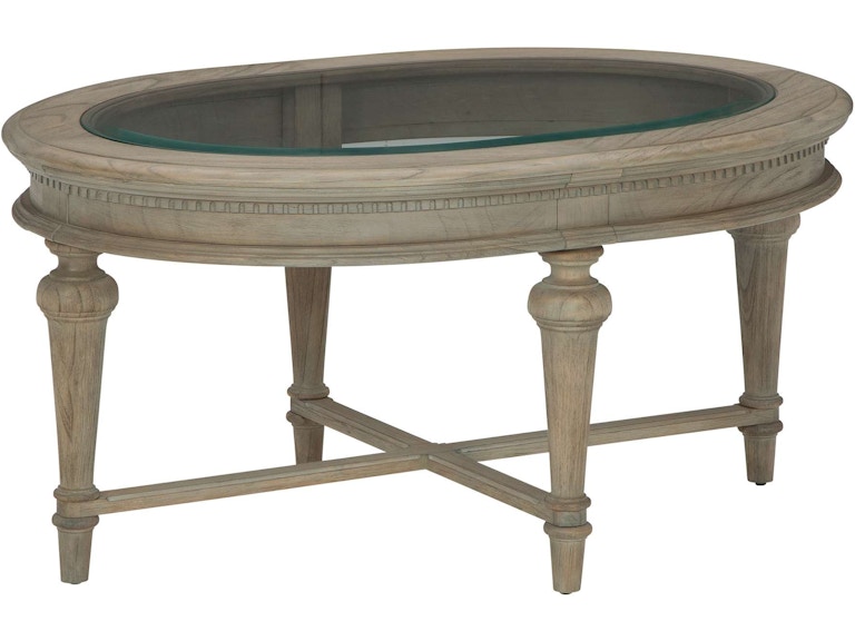Hekman Living Room Wellington Estates Oval Coffee Table 25200 at Norwood Furniture