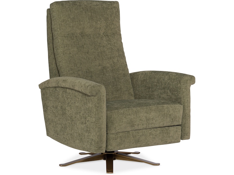 HF Custom Living Room Breck Tufted Back Swivel Recliner 5765-TBK at Norwood Furniture