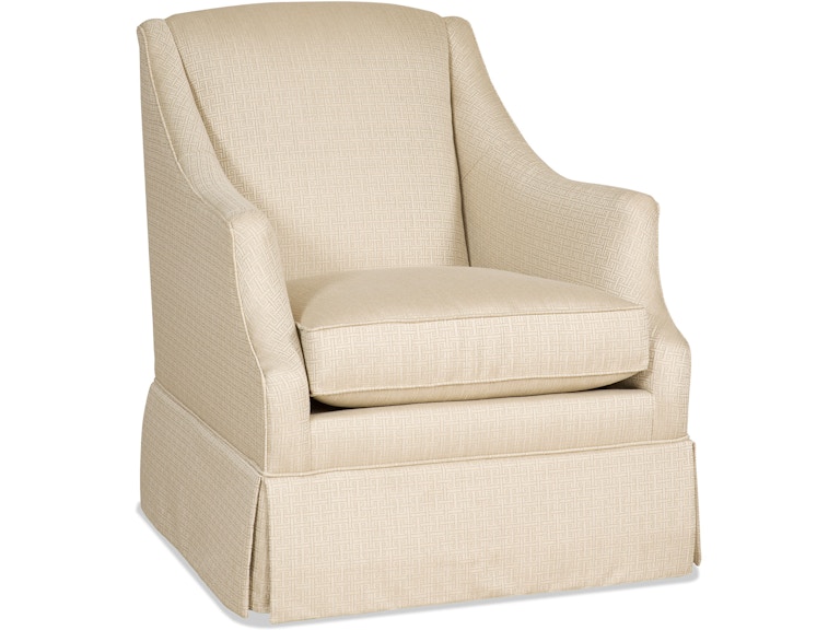 HF Custom Living Room Lark Skirted Swivel Glider 1765 at Norwood Furniture