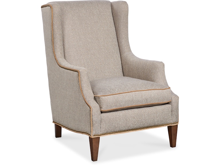 HF Custom Living Room Tenison Wing Chair 2528 at Norwood Furniture