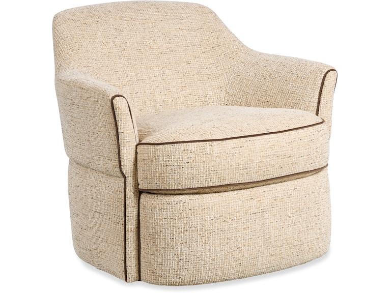 HF Custom Upholstery Living Room Ava Swivel Chair 1675-009 at Norwood Furniture