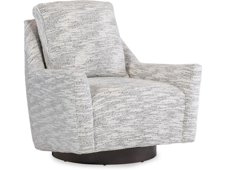 HF Custom Upholstery Living Room Brigham Swivel Chair 7405-009 at Norwood Furniture