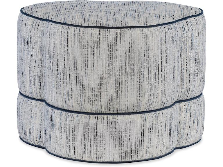 HF Custom Upholstery Living Room Clover Small Ottoman 6674-076 at Norwood Furniture