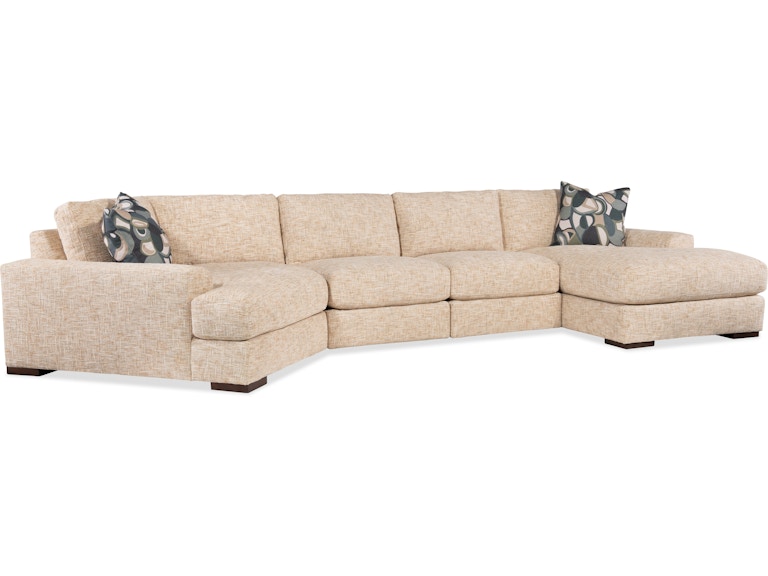 HF Custom Upholstery Living Room Donte Sectional 7408 Donte Sectional at Norwood Furniture