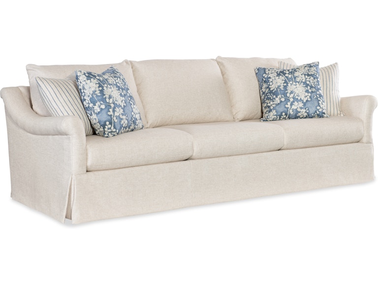 HF Custom Upholstery Living Room Emme Skirted Grand Sofa SK31-099 at Norwood Furniture