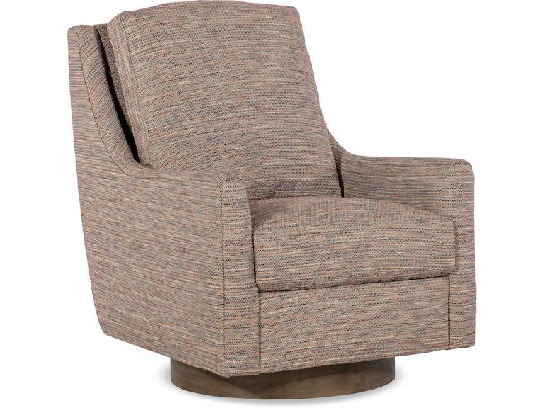 HF Custom Upholstery Living Room Keaton Swivel Chair 1674-009 at Norwood Furniture