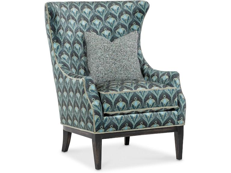 HF Custom Upholstery Living Room Serenity Wing Chair 2454-005 at Norwood Furniture