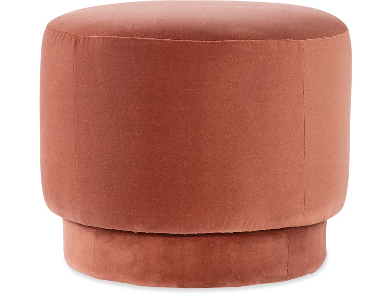HF Custom Upholstery Living Room Silas Small Round Ottoman 6682-076 at Norwood Furniture